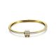 18K Gold Plated Stainless Steel Openable Crystal Bracelet