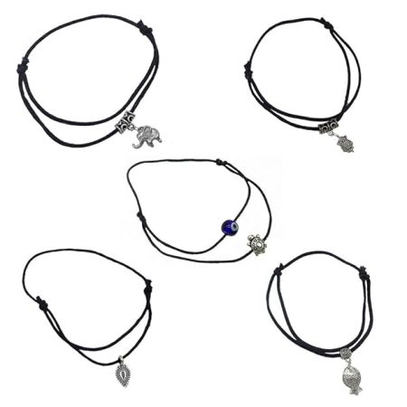 Fashion Silver Oxidised Anklets for Women