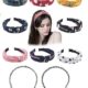 Polka Dot Knot Hairbands – Korean Style (Set of 6, Multicolor)