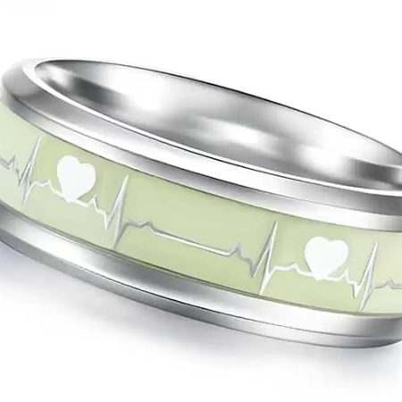 Valentine Fashionable Latest Stylish Trendy Look Ecg Glow Ring M1