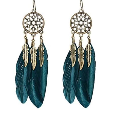 Boho Gypsy Gold-Plated Earrings – Non-Precious Metal Jewelry