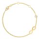 Infinity Solitaire Crystal Anklet for Women & Girls