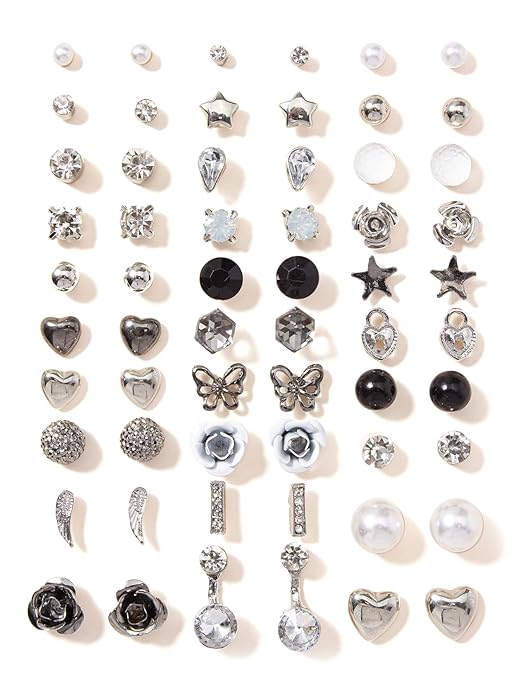 Earrings Combo Set Latest Stylish Crystal Pearl Earrings for Women and Girls