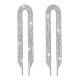 Silver-Plated Crystal & AD Chandelier Earrings – Western Cocktail Style