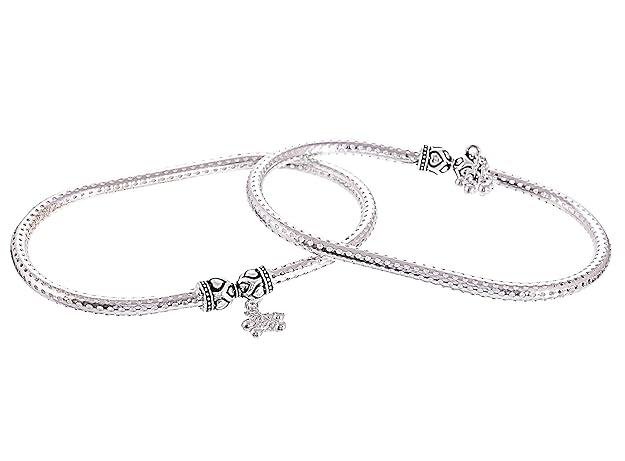 Silver Chain Based Anklets for Women and Girls