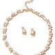 Fashion Necklace Jewellery Set for Women Latest Stylish Design Fancy Pearl Choker (15219s)