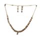 Gold & Silver Floral Necklace Set for Women | Cubic Zirconia (CZ) Stone Necklace with Matching Earrings | Wedding, Party & Festive Jewelry | Elegant & Lightweight Jewelry Gift for Women