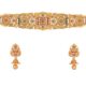 Yellow Chimes Traditional Jewellery Set for Women Ethnic Temple Jewellery Set Gold Plated Jewelry Set Traditional Long Haram Necklace Set for Women and Girls (Model-1)