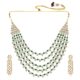 Pearl Kundan Layered Necklace & Jewelry Set Gift for Women