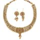 Fashion Frill Necklace Set For Women | Floral Design | Gold Plated |Kundan & pearl necklace for women | Traditional Jewelry Set For Women